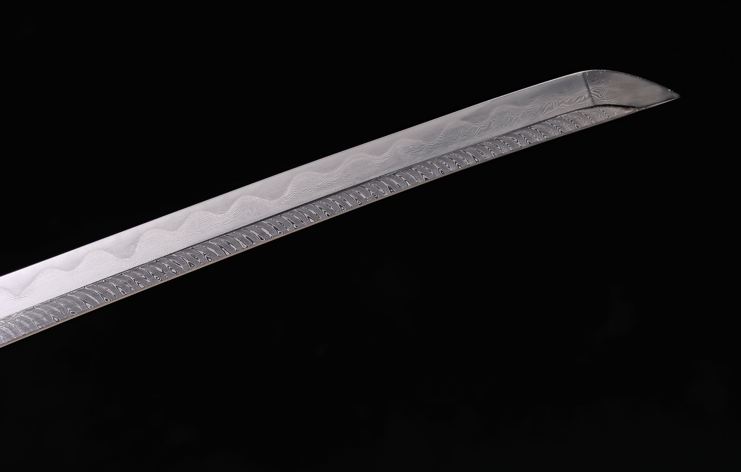 Special folding damascus steel, handmade katana, real katana, full tang katana