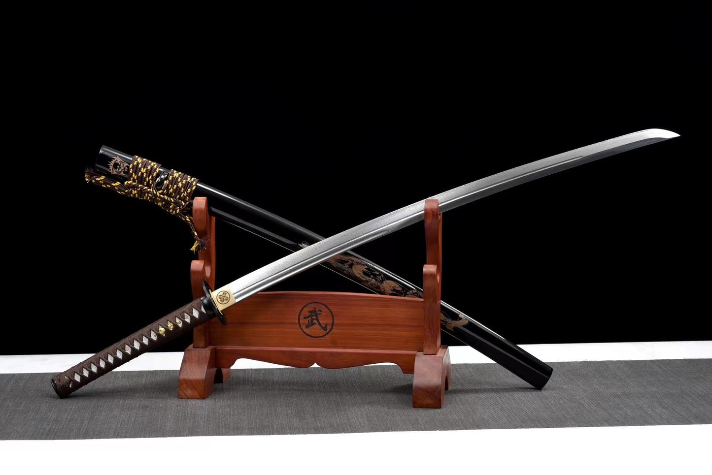 collectibles, damascus steel, real samurai swords, full tang