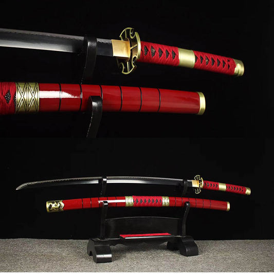 Metal crafts, collectibles, handmade anime swords real, cosplay, katana, Roronoa Zoro,Full Tang katana