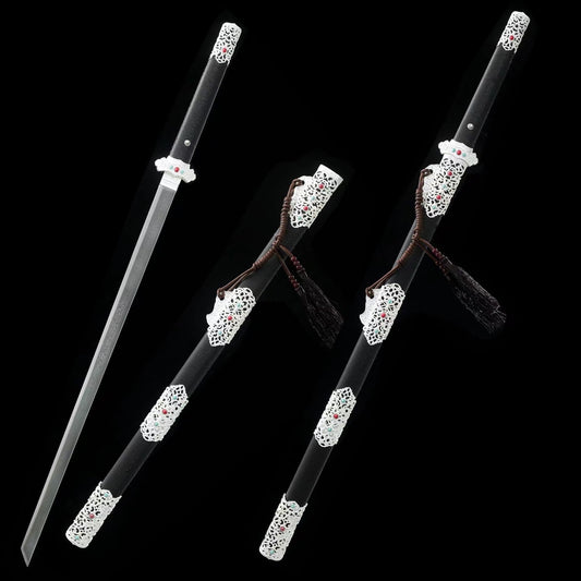 Collection, handmade Chinese swords, folding pattern steel