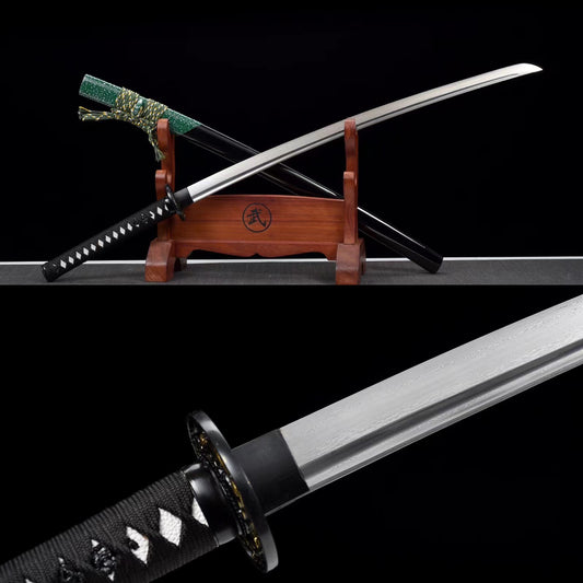 Damascus steel, handmade katana, japanese katana, quan tang