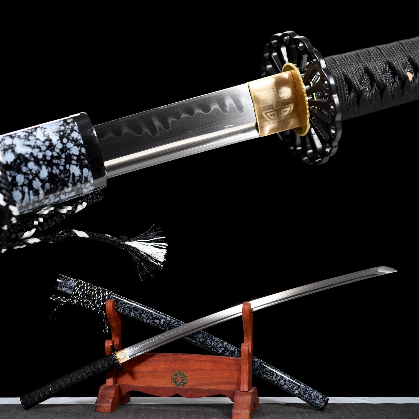 Metal Crafts, Collectibles, Handmade Katana, Burning Blade, T10 Special Quenching, Full Tang