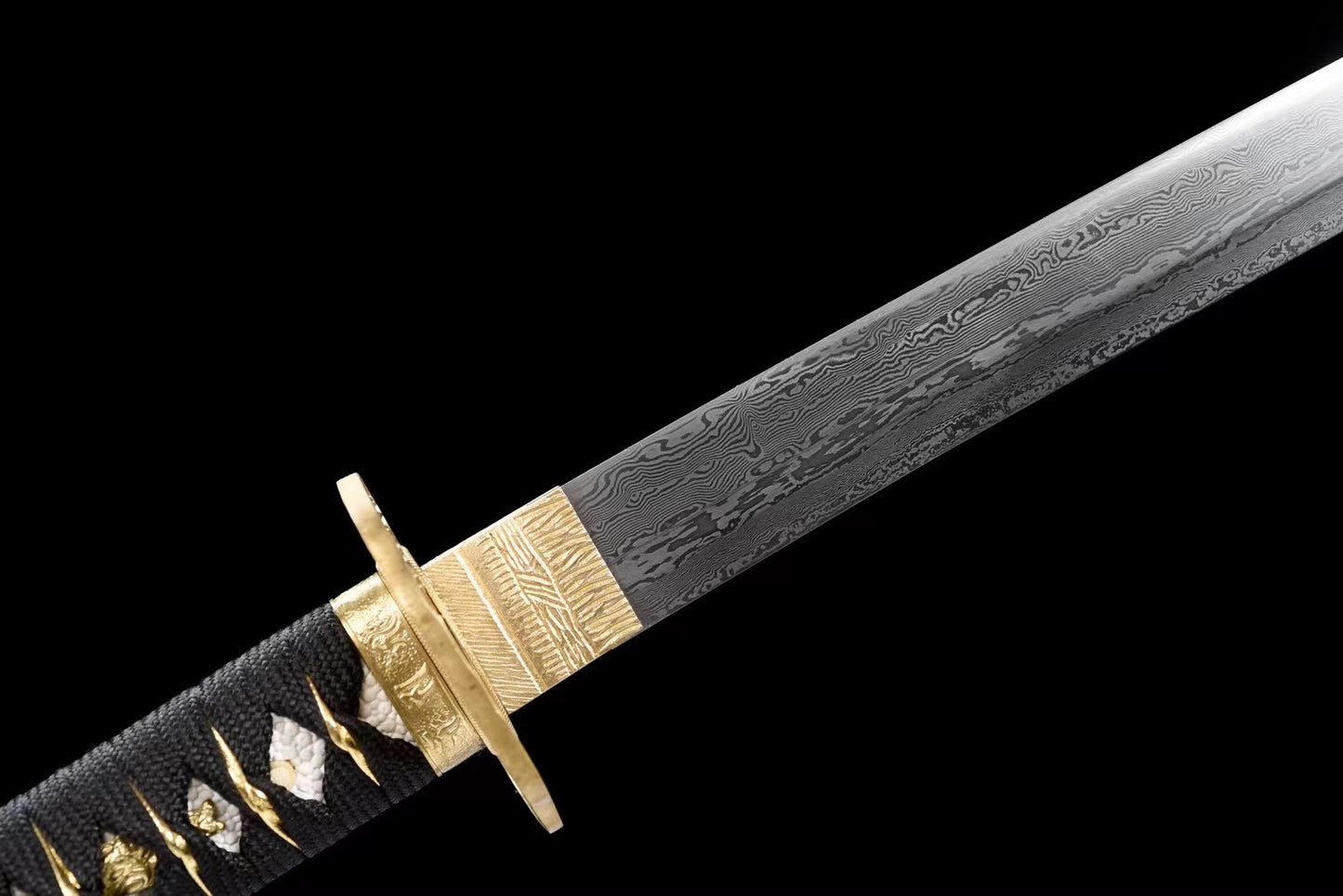 collectibles, damascus steel, handcrafted katana swords, full tang