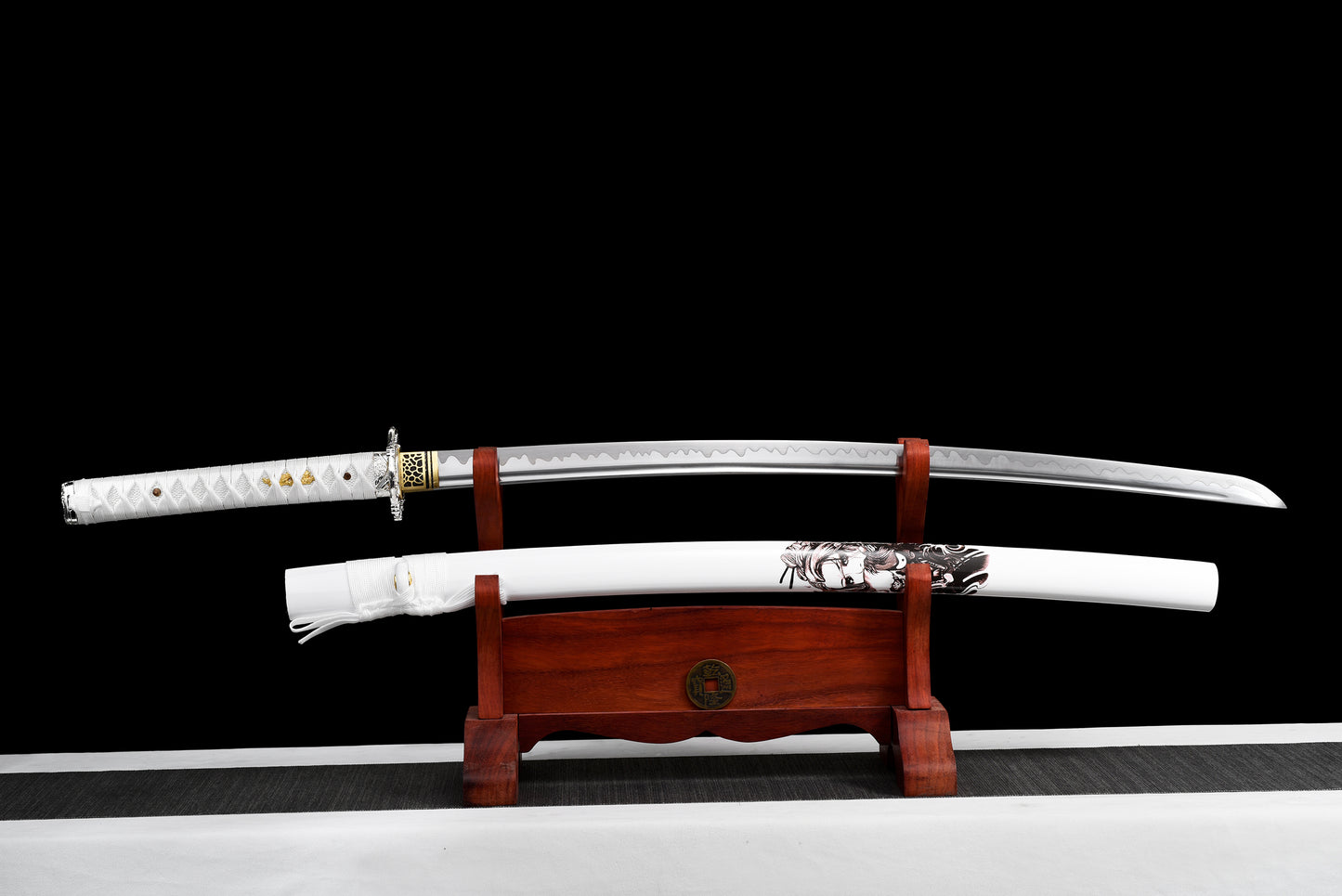 metal crafts, collectibles, handmade samurai swords, 1095 steel, full tang