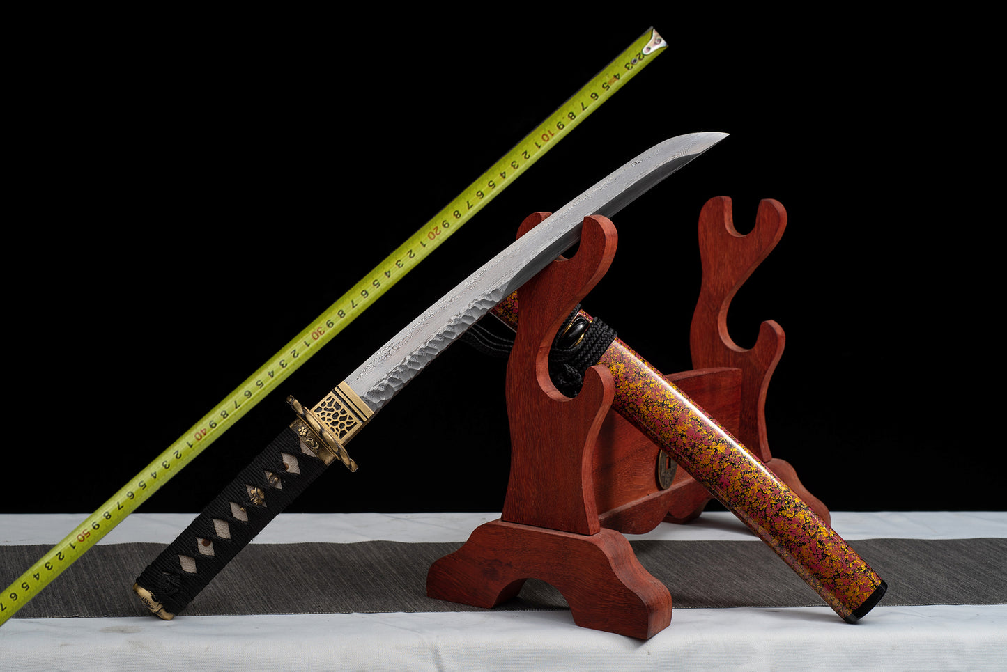 Metal Craft, Damascus Steel, Real Samurai Sword, Hand Hammered, Full Tang