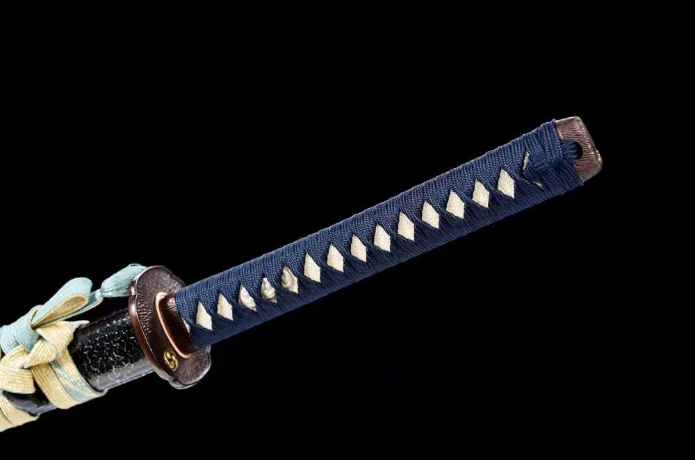 Collectibles, Handcrafted Katana Swords, Burning Blades, Personalized, Special Clay Tempering Process, Full Tang