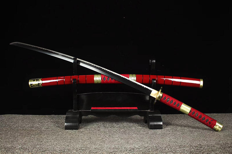 Metal crafts, collectibles, handmade anime swords real, cosplay, katana, Roronoa Zoro,Full Tang katana