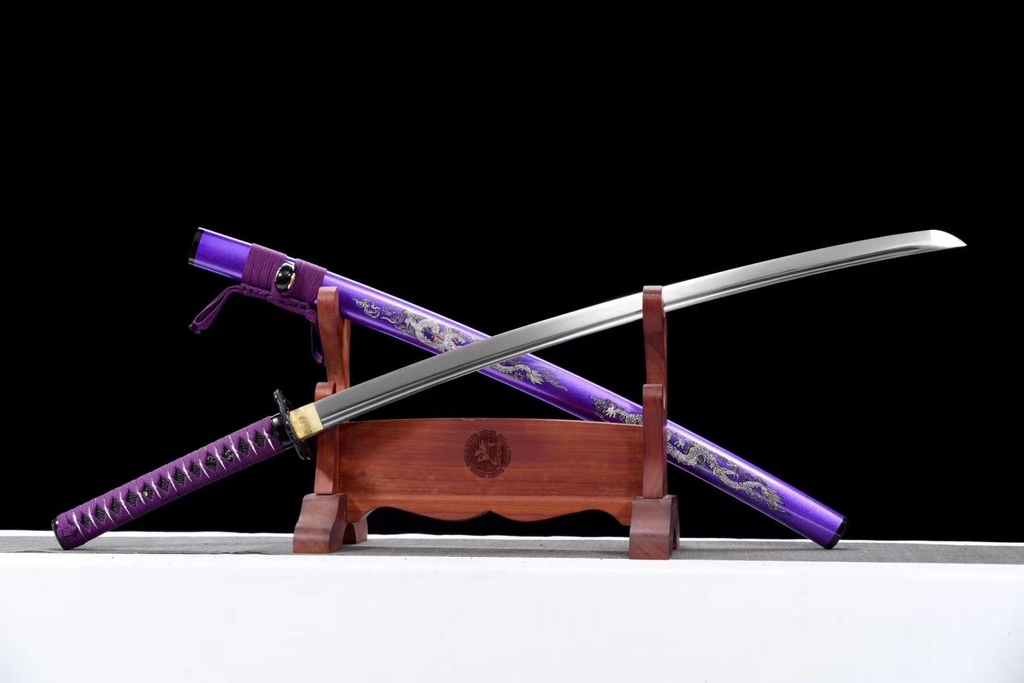 Handicrafts, high -performance spring steel, full tang katana