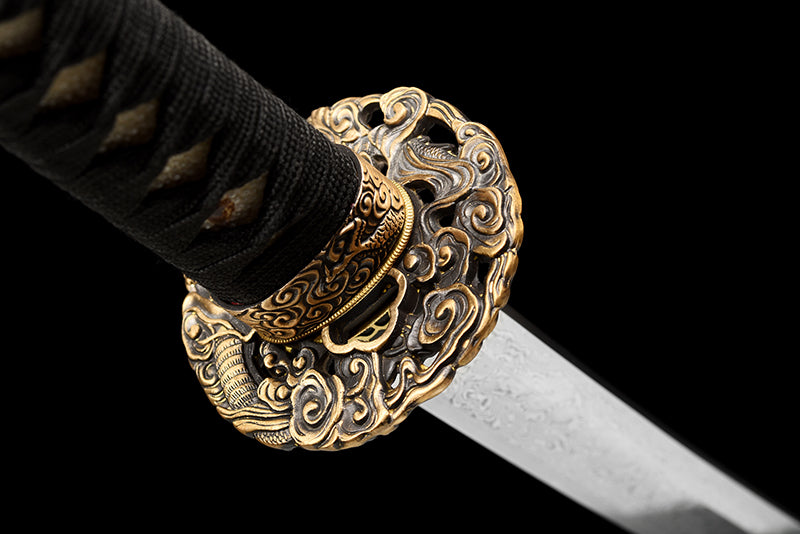 Metal Crafts, Collectibles, Handmade Katana Swords, Special Damascus Steel, Full Tang