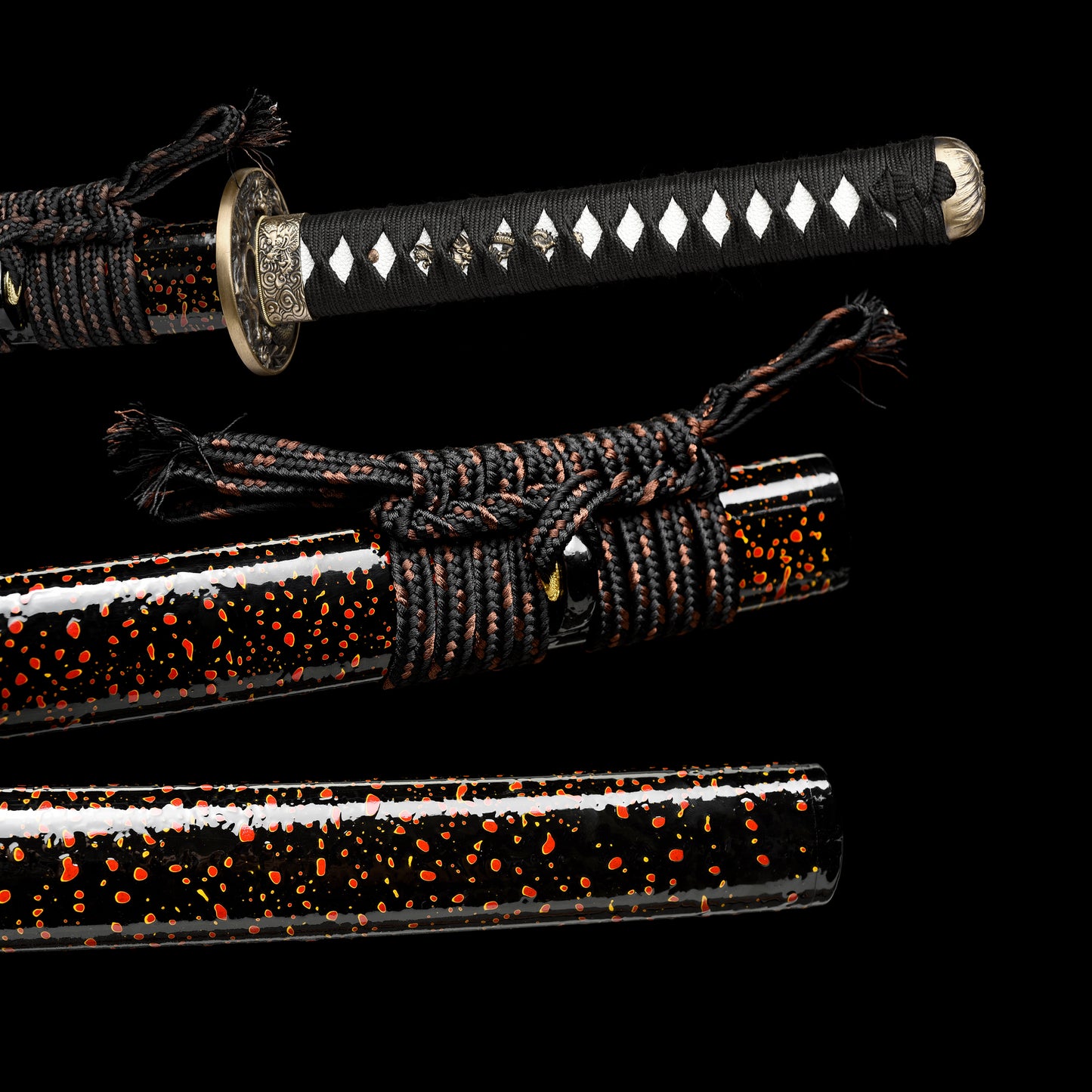 Metal Craft, Collectible, High Performance, Spring Steel Baked Red, Real Samurai Sword, Full Tang