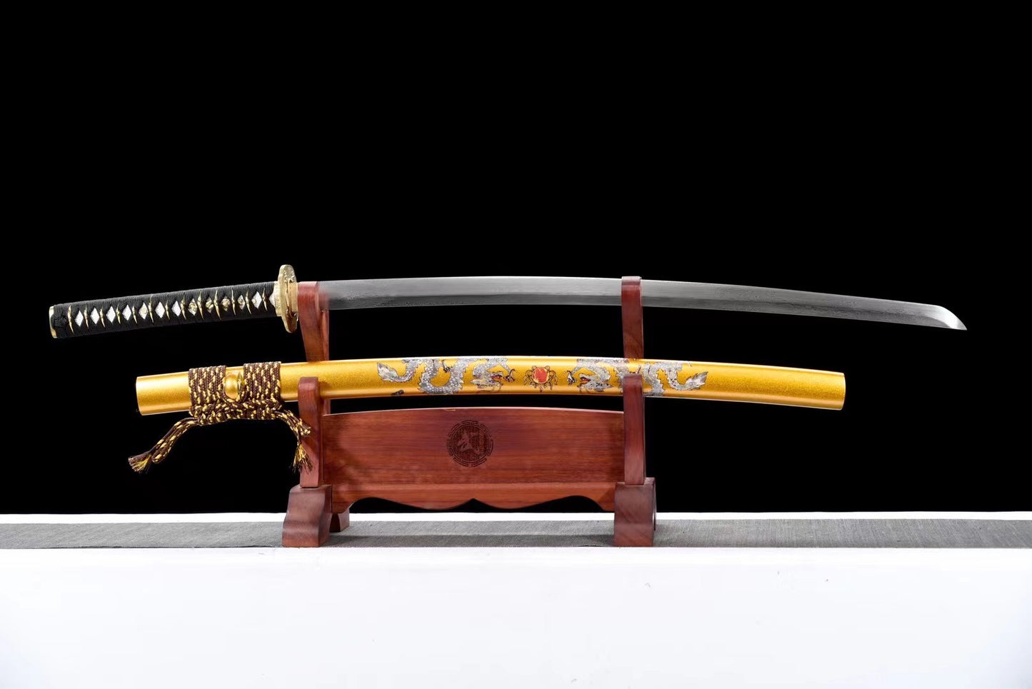 collectibles, damascus steel, handcrafted katana swords, full tang