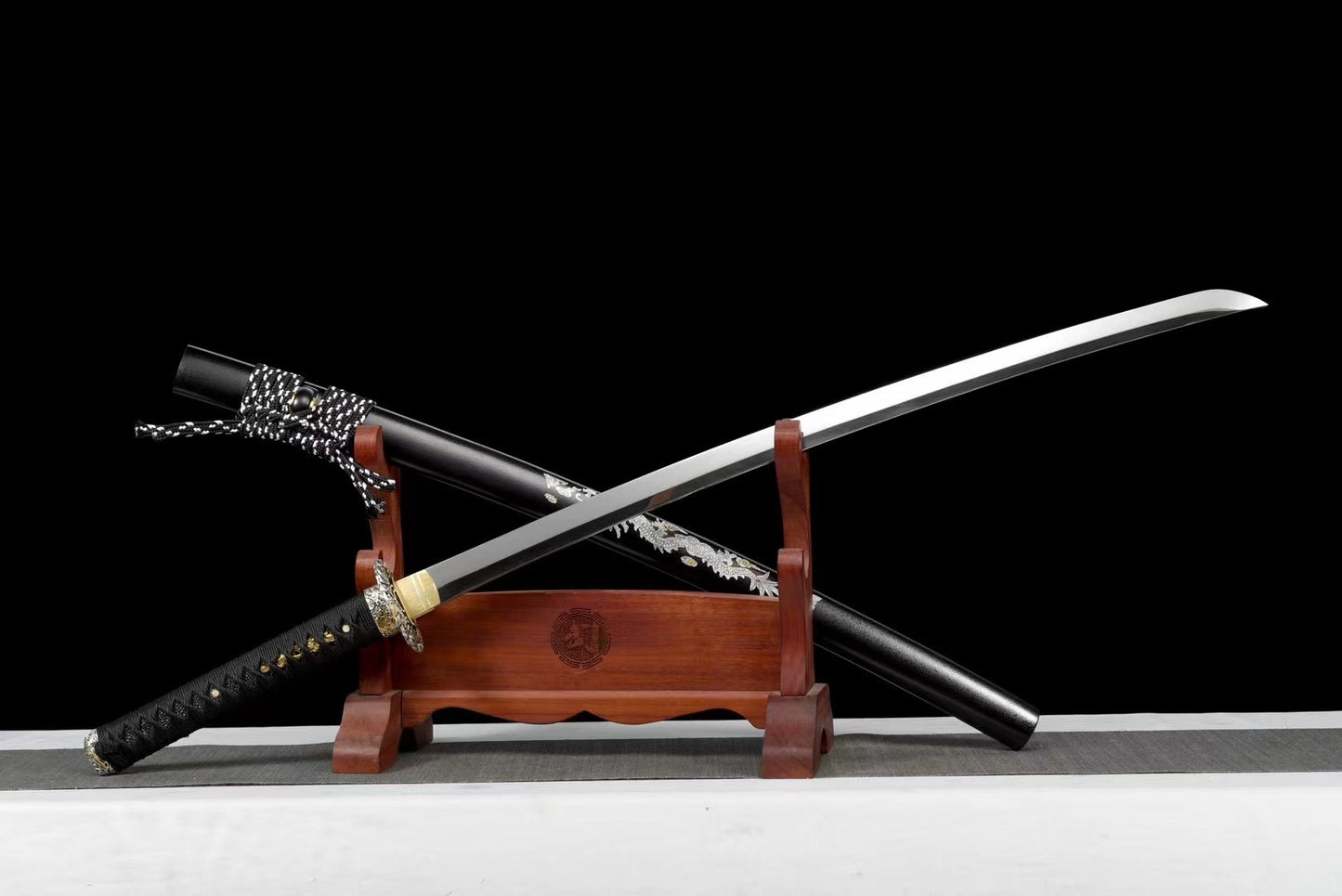 Collection, handmade samurai knives, train track steel+mirror grinding, all over the Tang Dynasty