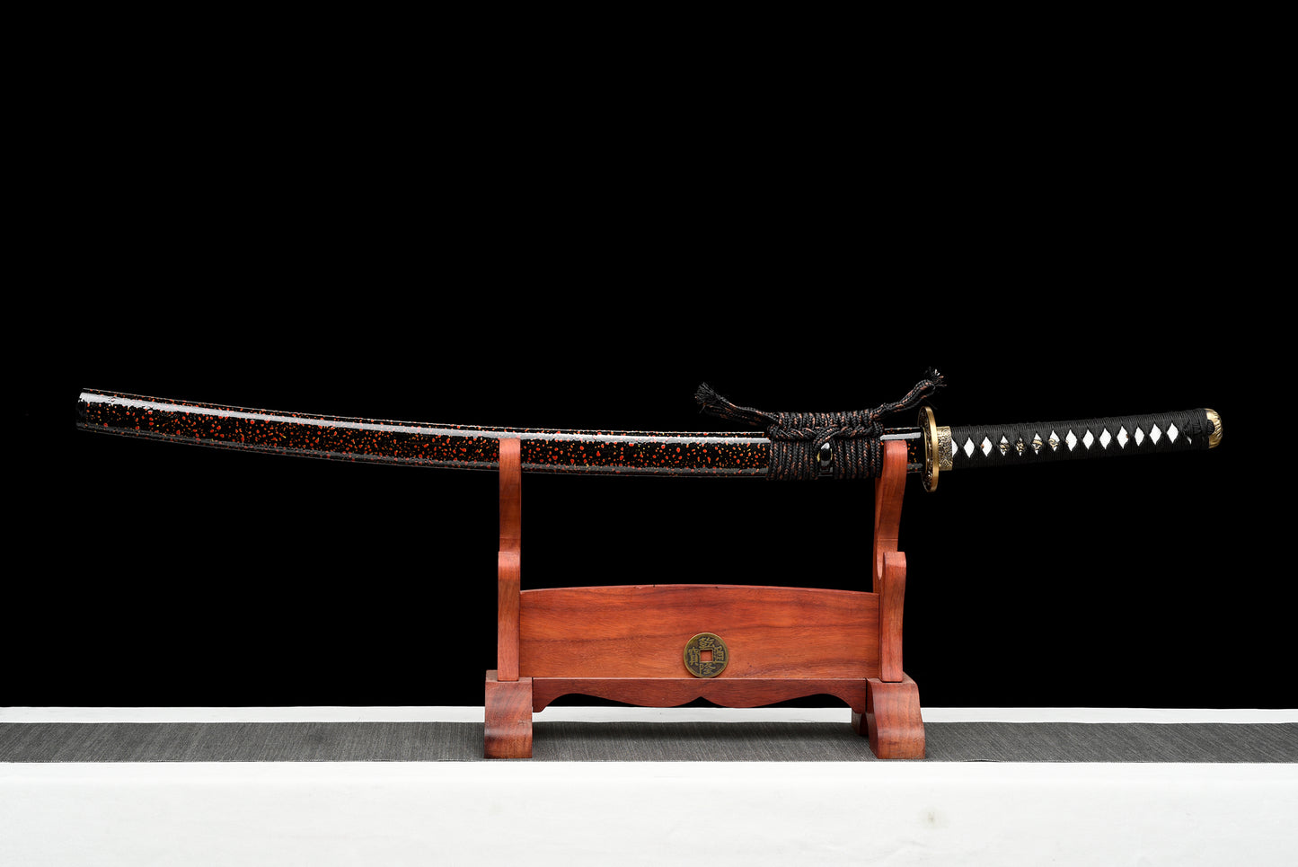 Metal Craft, Collectible, High Performance, Spring Steel Baked Red, Real Samurai Sword, Full Tang