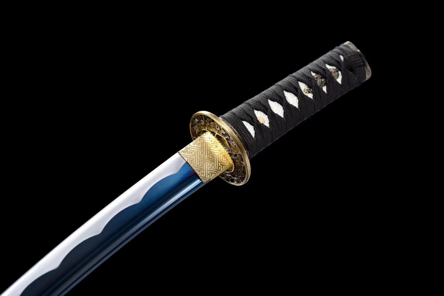 Handmade tanto, mashita's katana, japanese katana, cosplay, full tanto, blue blade