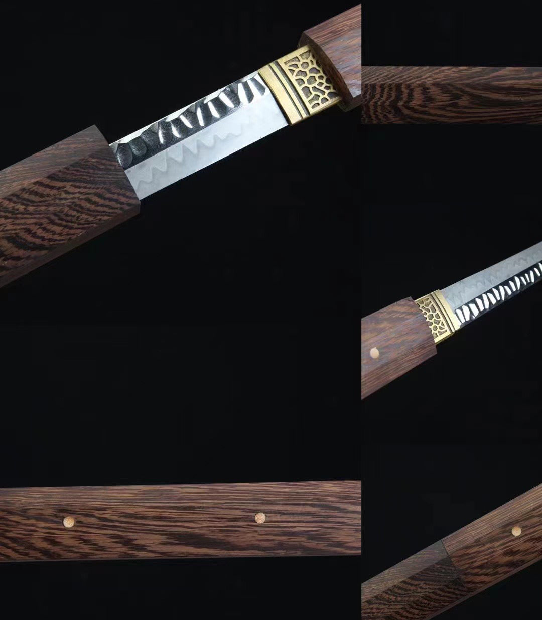 Handmade Tang Heng Dao, 1095 steel, full Tang，Special clay quenching process，Burning Blade