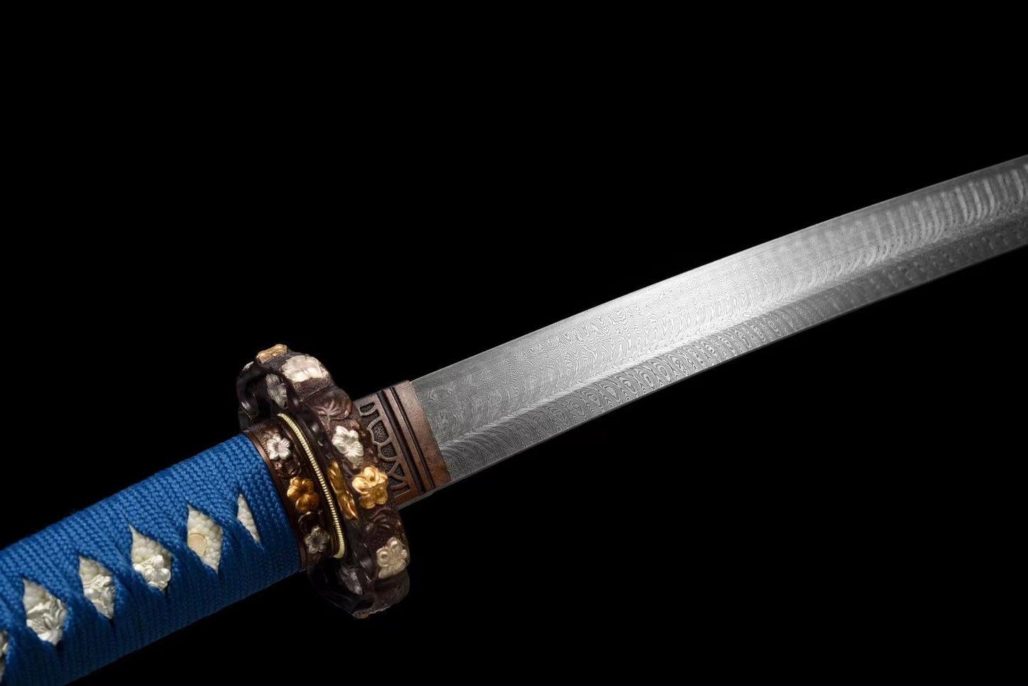 handmade tachi, real katana, japanese katana, damascus steel, role play, exquisite katana, long katana, full tang