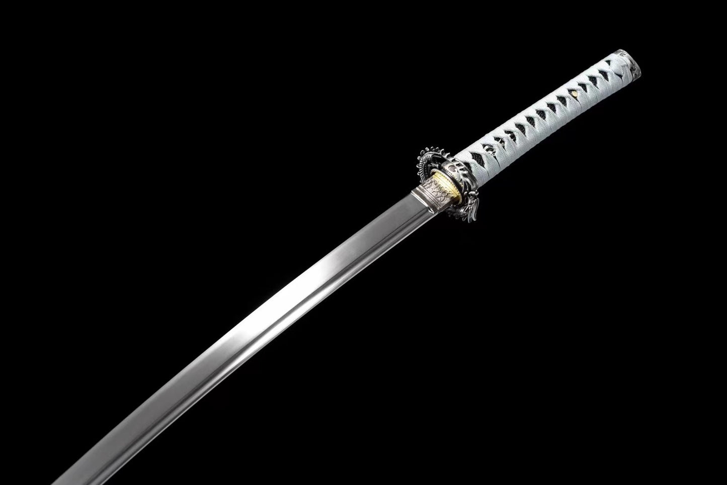 High carbon steel katana, handmade, real katana, japanese katana, chinese dragon theme, full tang katana, role play