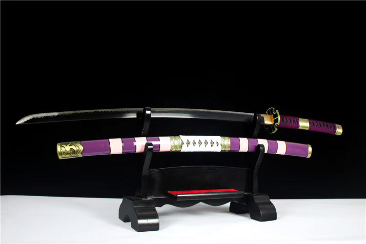 metal crafts, collectibles, handmade anime sword real, cosplay, katana, full tang katana,Rorono Zorro series